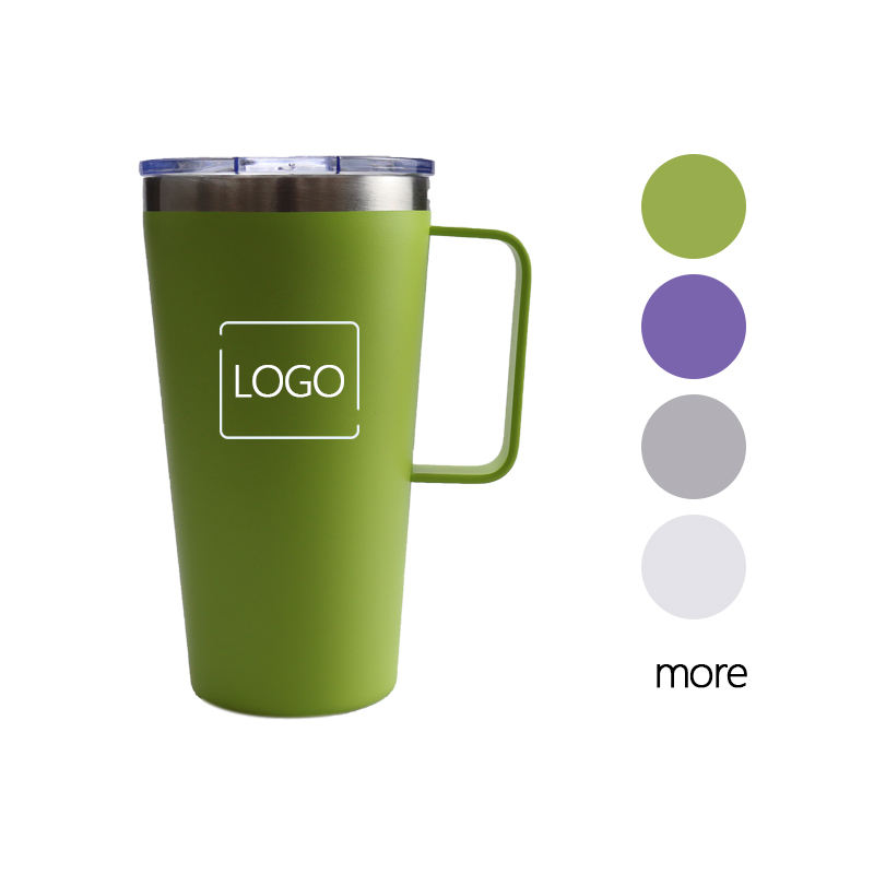 New Design 16oz Double Walled Stainless Steel Blank Sublimation Insulated Travel Coffee Tumbler Cup with Handle