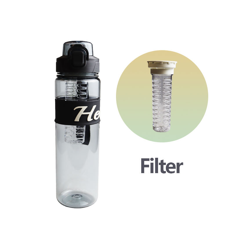 2024 Custom 800Ml Tritan Plastic Drinking Bottle Sport Water Bottle With Filter