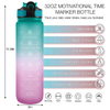 Garrafa 1 Litro Botella De Agua Personalizada 1L Fashionable 1000Ml 1 Liter Motivational Water Bottle for Sport
