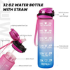 Garrafas De Gua Mutivacionais New Motivational Water Bottle Plastic Water Bottles With Straw