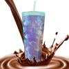 Leak Proof Dishwasher Safe Tumbler With Straw Double Wall Fancy Decorated Tumblers