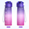 Wholesale Customized 32Oz Wide Mouth Leakproof Motivational Plastic Sports Water Bottle With Time Marker