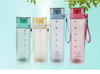 Bpa Free Botella De Agua Cuadrada Pink Square Shape Plastic Drink Water Bottles With Custom Logo