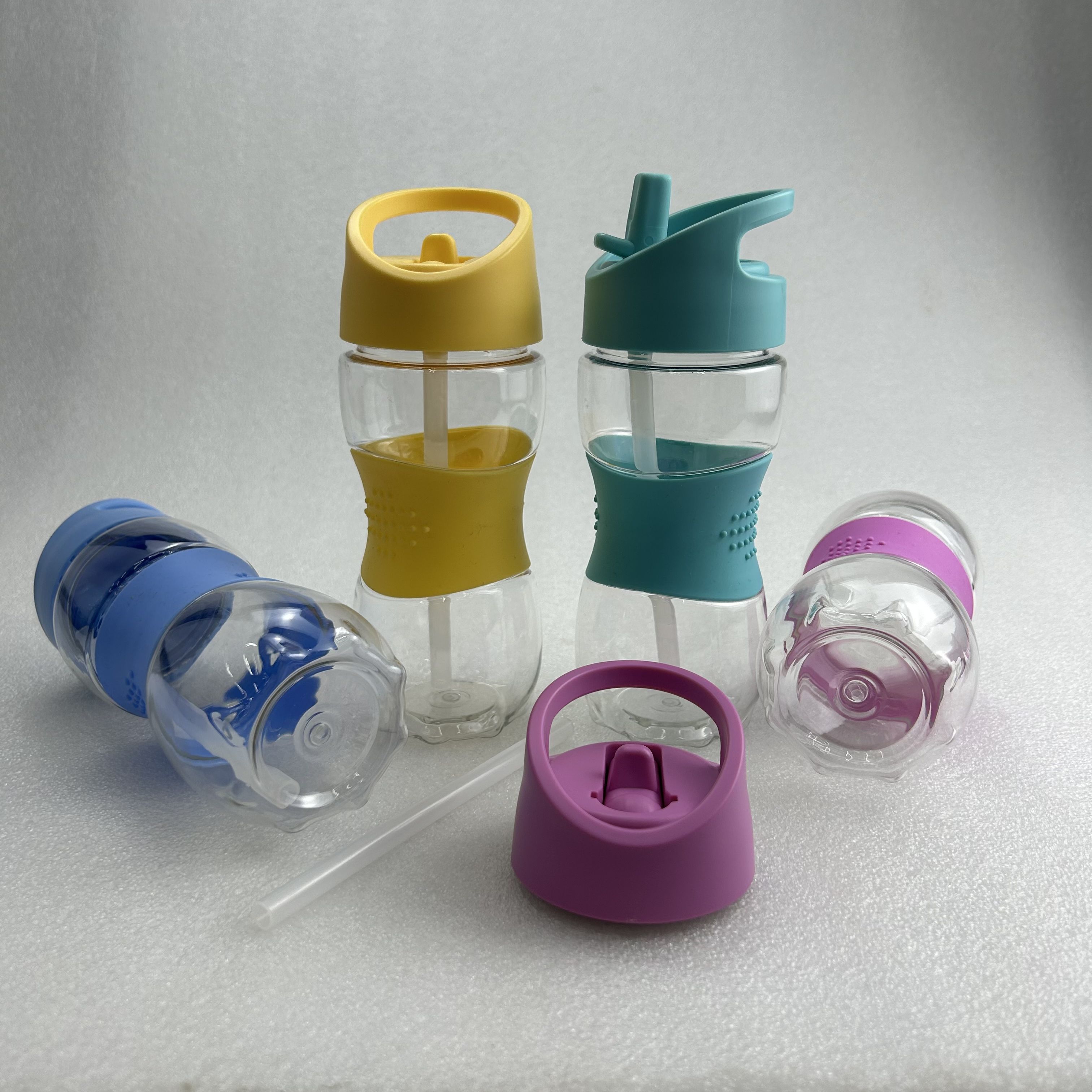 Sports High-value High Temperature Resistant Portable Food-grade Plastic Children Straw Water Bottle
