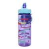 Wholesale Cartoon Pattern School Children Fancy Colorful Bpa Free Tritan Plastic Water Bottle With Straw Handgrip