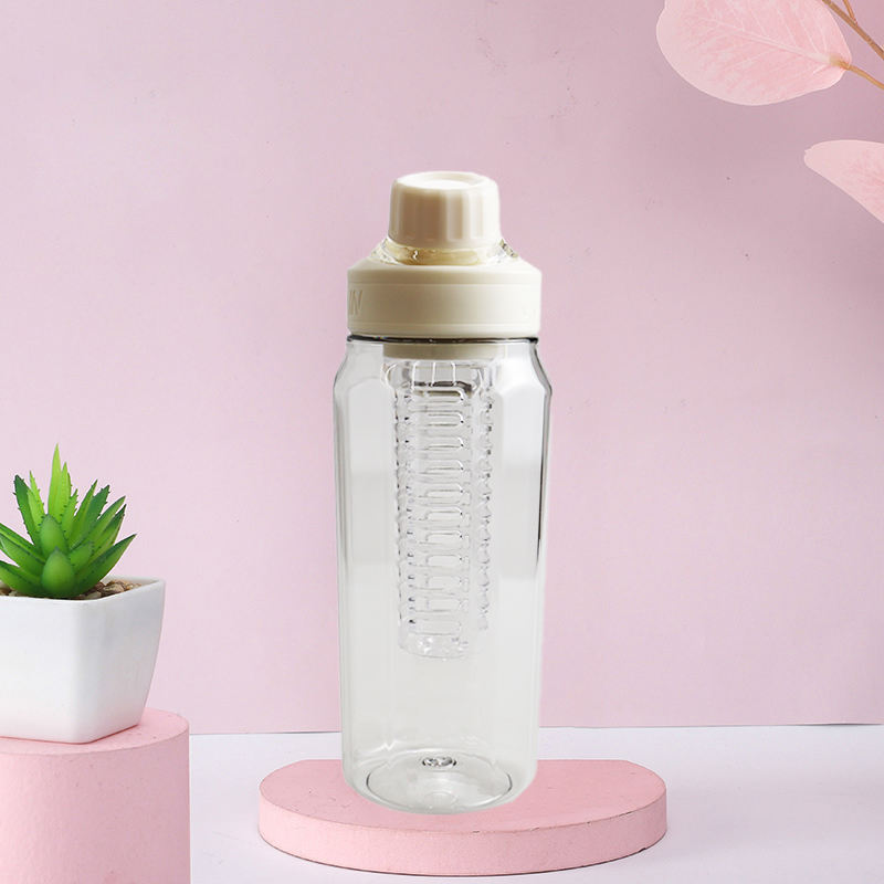 New Student Water Cup PC Plastic Direct Drinking Pot Outdoor Sports Running Portable Cup with Tea Separator