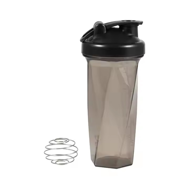High Quality New Eco Friendly Gym Work-out 700ml 24OZ Shaker Water Bottle With Mixing Ball