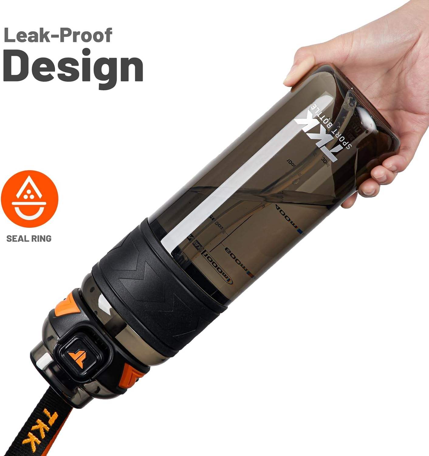800ml/1000ml Tritan Custom Logo Student Straw Bottle Student Straw Portable High Capacity Sports Water Bottle