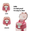700ml Candy-Colored Transparent Outdoor Sports Fitness Activities Portable Practical Plastic Travel Water Bottle
