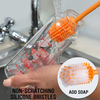 Multifunction Wine Bottle Long Handle Cleaning Brush Washer Cleaner Washing Silicone Soft Brush
