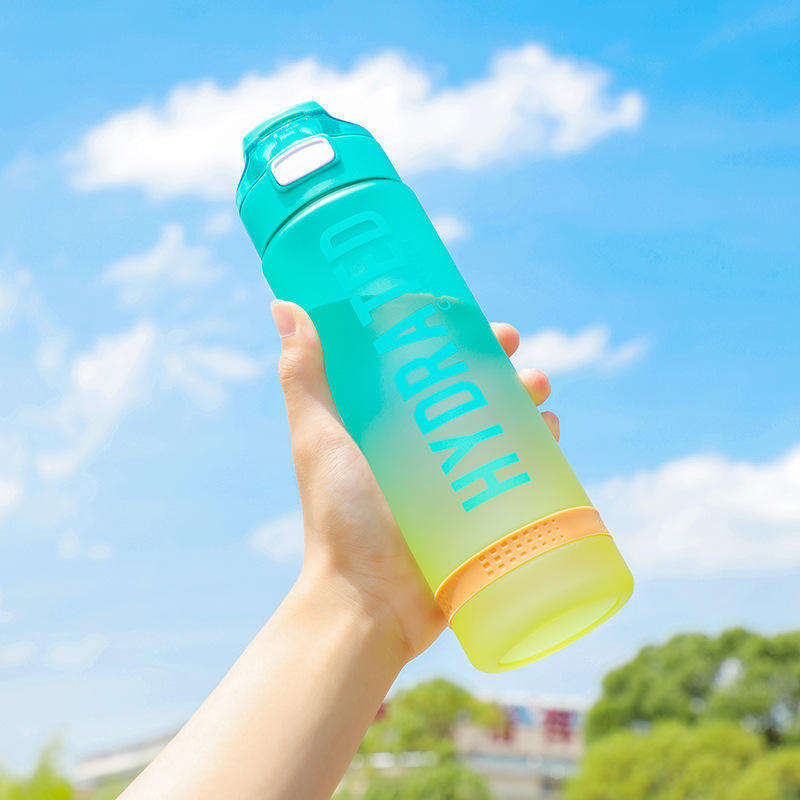32oz BPA Free Summer New Candy Color High Temperature Outdoor Sports Fitness Portable Plastic Cup With Handle