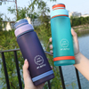 500Ml Botella De Agua Para Gimnasio Plastic Gym Sports Bpa Free Tritan Water Bottle With Time Marker