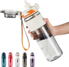 32oz Water Bottle with Straw 1000ml BPA Free Leakproof Plastic Bottle Dishwasher Safe Tritan Sports Water Bottle