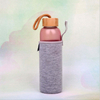 Custom Glass Drinking Bottle Water Bottle With Bamboo Lid