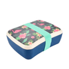 Compostable Colourful Bamboo Fiber School Lunch Box with Bamboo Lid