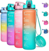 In Stock Leakproof BPA Free Drinking Water Bottle with Time Marker