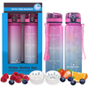 1000ml Trinkflasche Plastic Frosted Tritan Bpa Free 1L Sport Kid Gym 32oz Motivational Water Bottle with Custom logo