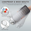 Custom BPA Free 2l Half Gallon Fitness Gym Sports Clear Plastic Motivational Water Bottle with Time Marker and Straw