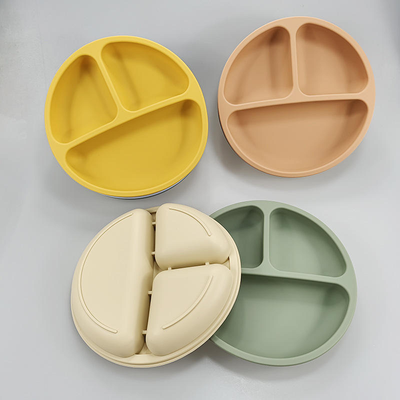 BPA Free Silicone Unbreakable Placemat Washable Baby Feeding Plate