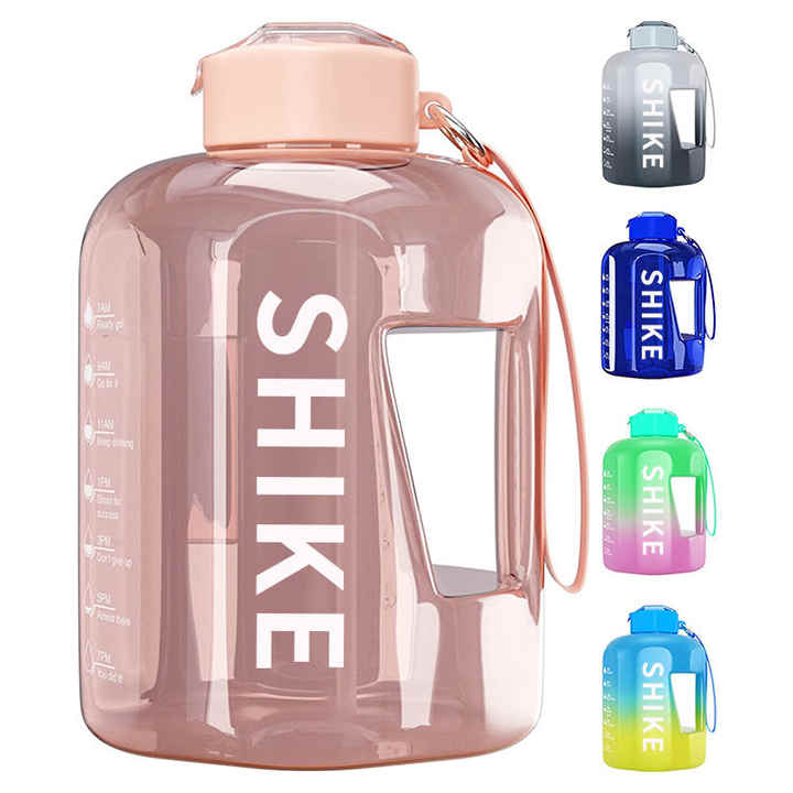 Leakproof Sports Plastic Gallon Water Bottle with Straw 2024 Best Selling 1 Gallon GYM Water Jug Custom Packing Acceptable