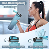 Eco-friendly 100% BPA Free Colorful Tritan Water Bottle Nice Quality 32oz Sport Water Bottle with Hand Rope