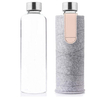 Custom 1L 32 Oz Leak Proof Reusable Simple Glass Drinking Water Bottle