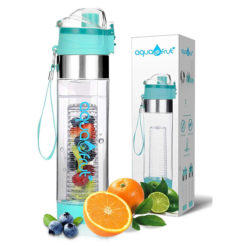 Wholesales 700 ml Customization Bpa Free Plastic Tea Strainer Sport Bottle Fruit Infuser Water Bottle