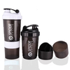 Protein Shaker Mixer Bottle Sports Fitness Gym 3 Layers Multifunction 600ml BAP Free Shaker Bottle