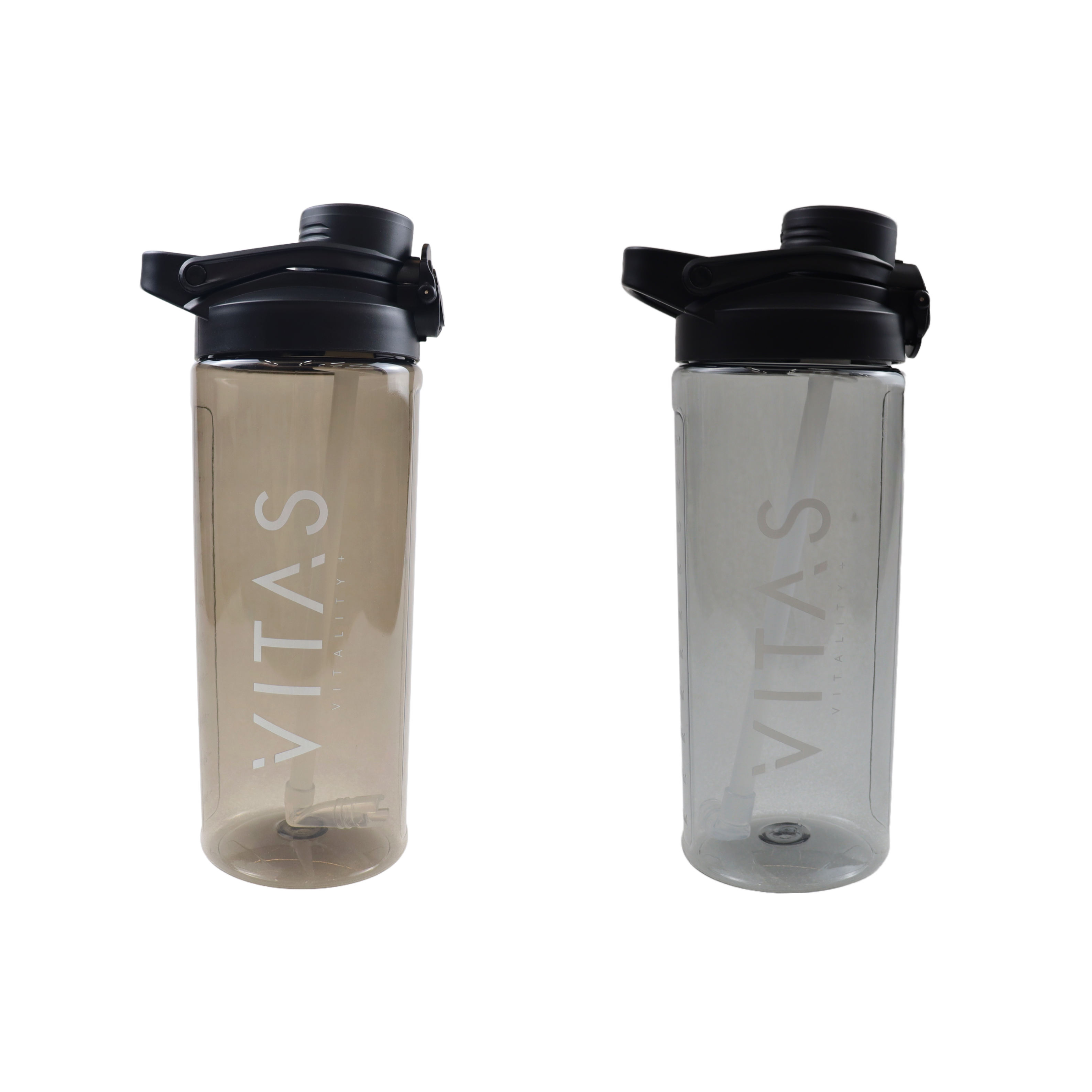 High Temperature Resistance Transparent Outdoor Sports Fitness Practical Environmental Protection Plastic Cup With Straw