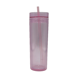 Wholesale Wide Mouth Colorful Clear Simply Reusable Modern Plastic Tumbler Cups With Lid and Straw