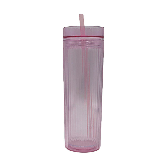 Wholesale Wide Mouth Colorful Clear Simply Reusable Modern Plastic Tumbler Cups With Lid and Straw