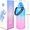 Top Seller Sport Gym Frosted Plastic Drink Motivational Water Bottle in Bulk Gallon Tritan Water Bottle with Time Marker