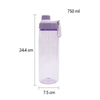 Custom Logo 750Ml Colorful Transparent Portable Plastic Sports Water Bottle Bottles With Rope