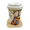 Coaster Washable Reusable Biodegradable Bamboo Fiber Cup Mat
