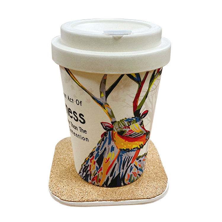 Coaster Washable Reusable Biodegradable Bamboo Fiber Cup Mat