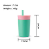 High Quality Custom 12 Oz Colorful Stainless Steel Vacuum Insulated Tumbler With Lid Straw