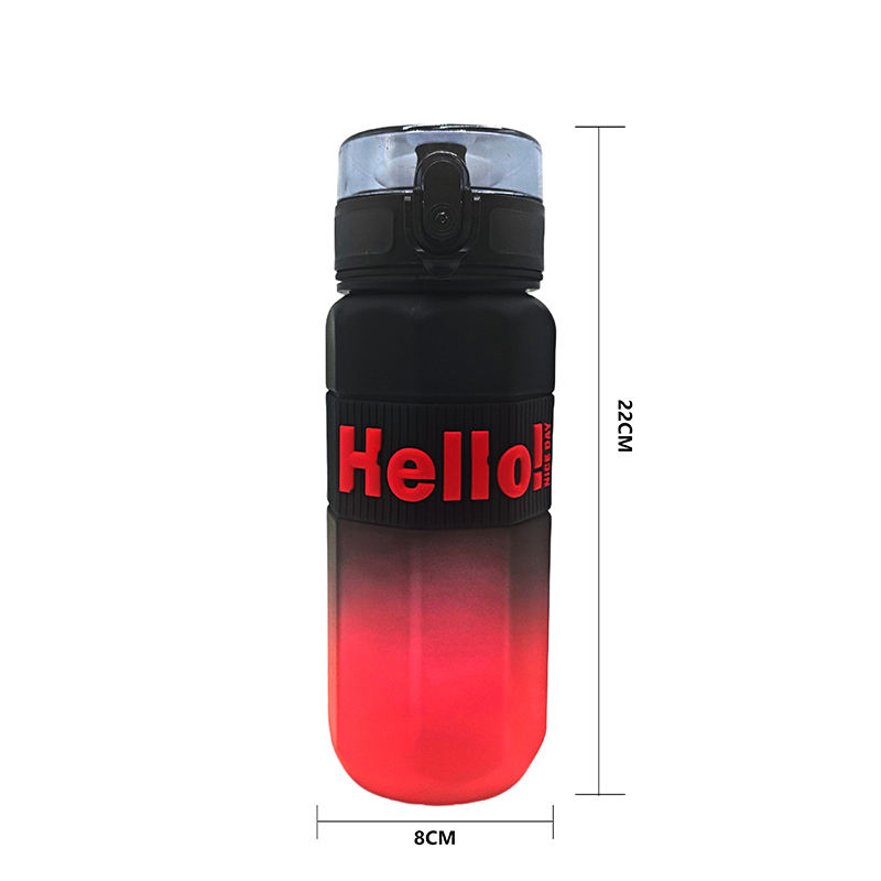 High Quality 750Ml Leak Proof Reusable Plastic Sports Water Drink Bottle Bottles With Scale