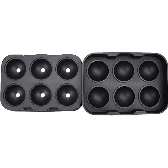 Sphere Silicone Ice Mold Silicone Bpa Free Reusable 4 Cavity Round Sphere Shape Mould Silicone Ice Ball Mold Tray for Whiskey