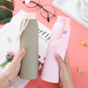 Portable Double 320ml Wall Glass Water Bottle Bap Free Kids Water Bottle Anti-scald Simple and Cute with Handle