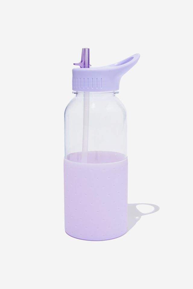 Large Capacity Fitness PETG Sports Water Bottle 1L 32OZ Water Bottle with Straw Plastic Water Bottle Anti-slip Silicone Sleeve