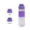 700Ml Custom Wide Mouth Water Drink Bottle Transparent Bottles With Straw Sleeve Handle