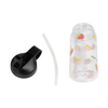 Kids Portable Handle Reusable Printed Pattern Water Bottle 500ml Safe Plastic Water Cup