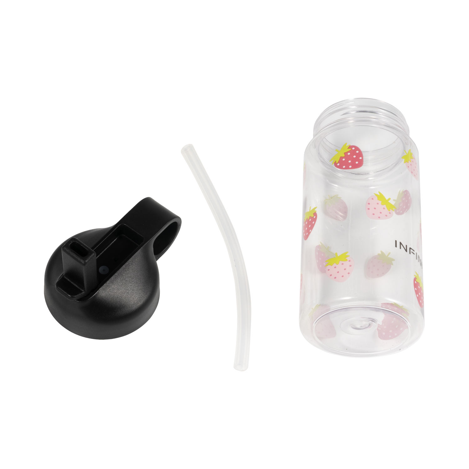 Kids Portable Handle Reusable Printed Pattern Water Bottle 500ml Safe Plastic Water Cup