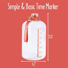 3.78L Large Capacity High Temperature and Drop Resistant Portable Straight Drink Mountain Climbing Plastic Water Bottle