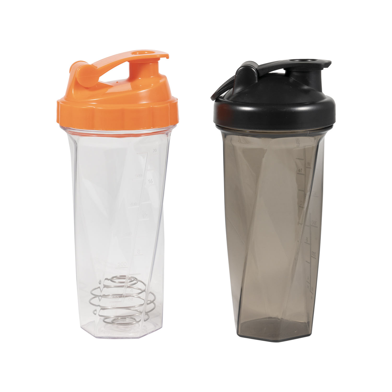 700ml 23oz Custom logo and Color Shaker Water Bottle Gym with Stainless Steel Mixing Ball Protein Powder Shaker Cup