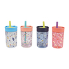 Silicone Straw Kid Tumbler BPA-Free Plastic Material Silicone Lid 12oz for School Customizable Factory Supply Plastic Tumbler