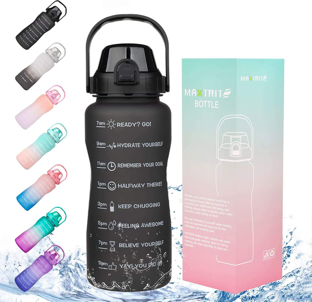 2200ml Wholesale Factory Direct Sale Gym Bpa Free Custom logo Plastic Sports Transparent Drinking Bottles