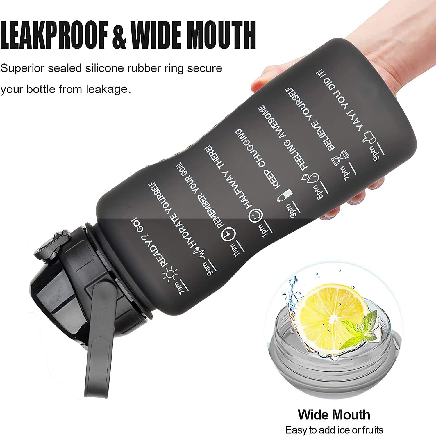 2200ml Wholesale Factory Direct Sale Gym Bpa Free Custom logo Plastic Sports Transparent Drinking Bottles