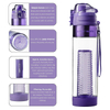 2025 Tritan Plastic Drink Water Bottle Fruit Infuser Bpa Free Lemon Infuser Water Bottle With Filter