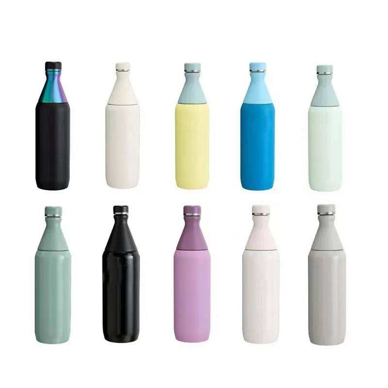 Cola Shape Leak Proof 20oz 34oz Double Wall Insulated Vacuum Flask Portable 304 Stainless Steel Slim Thermos Flask